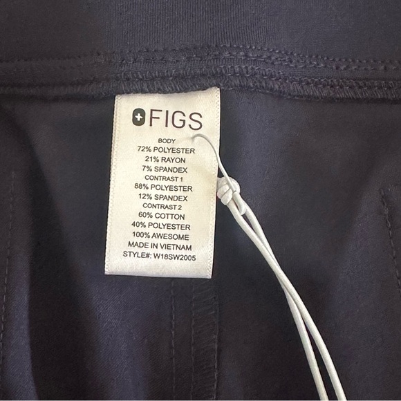 Figs Zamora 2.0 Jogger Scrub Pants Navy Blue Technical Collection Size XL - Picture 7 of 8